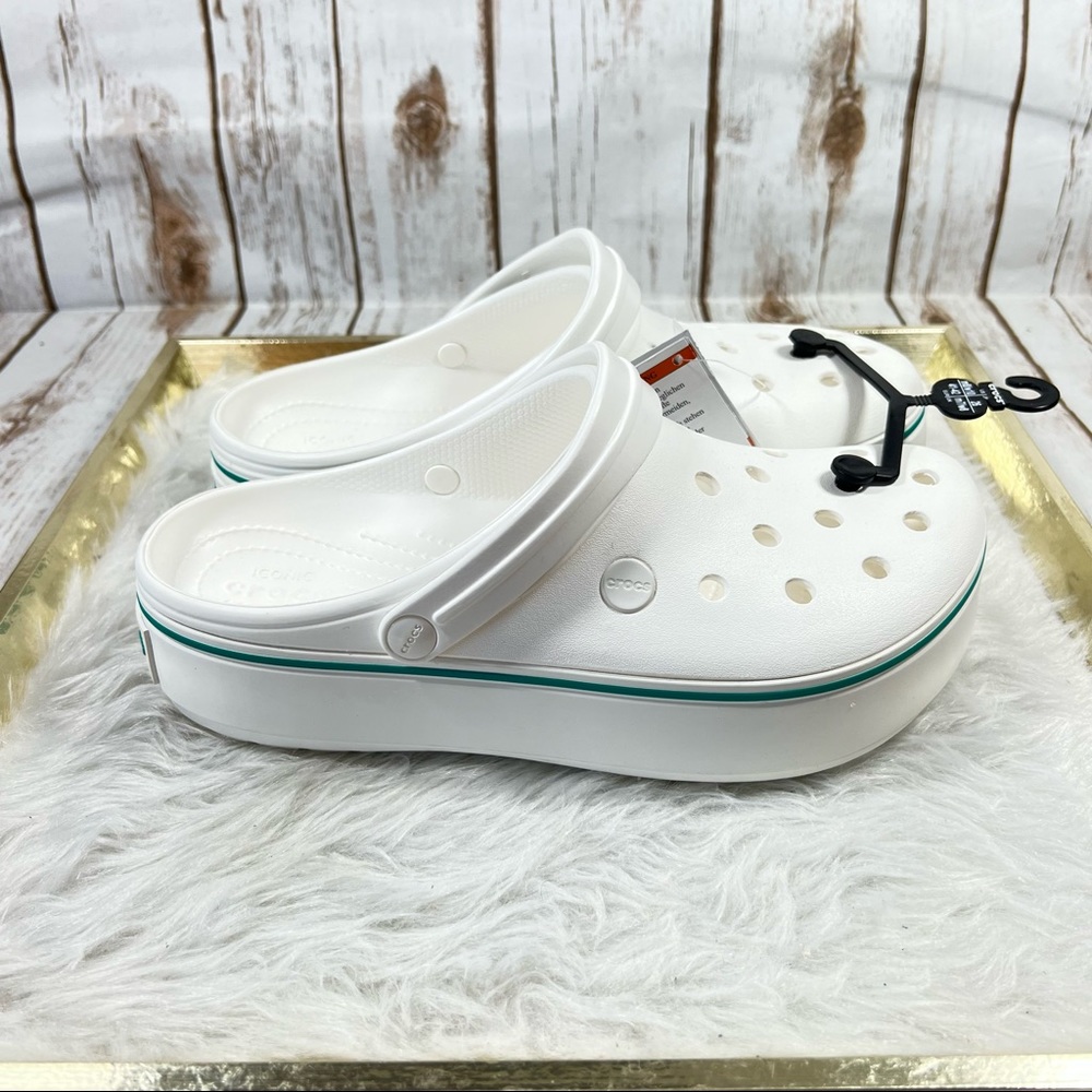 NEW CROCS Crockband Platform Clogs Shoes - Picture 3 of 10